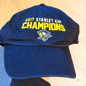 47 brand Pittsburgh penguins 2017 Stanley cup    black adjustable hat